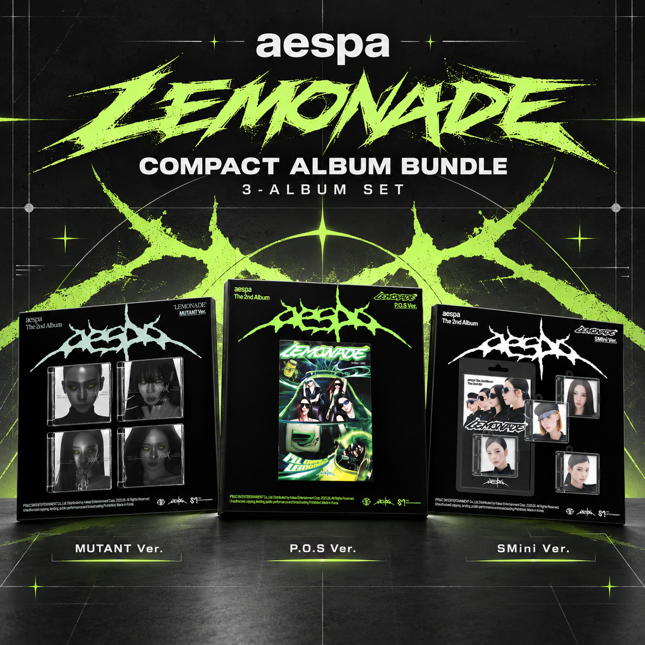 aespa LEMONADE Compact Album Bundle (3-Album Set) – Seoulsori