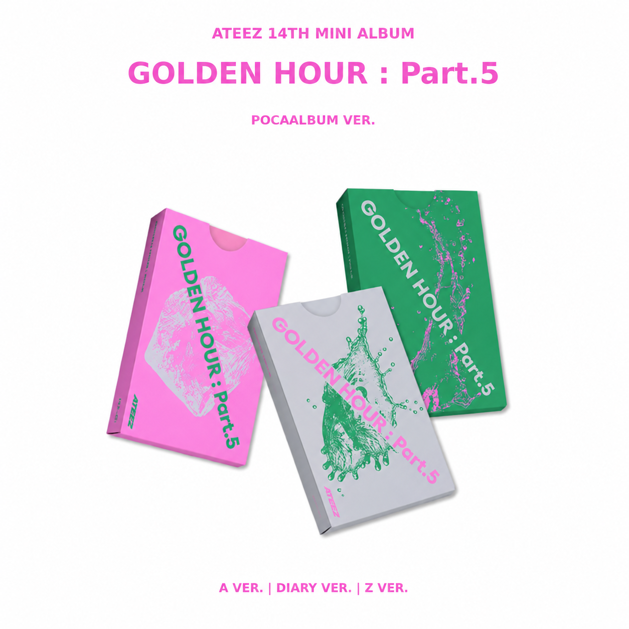 ATEEZ 14TH MINI ALBUM GOLDEN HOUR : Part.5 (POCAALBUM VER.)
