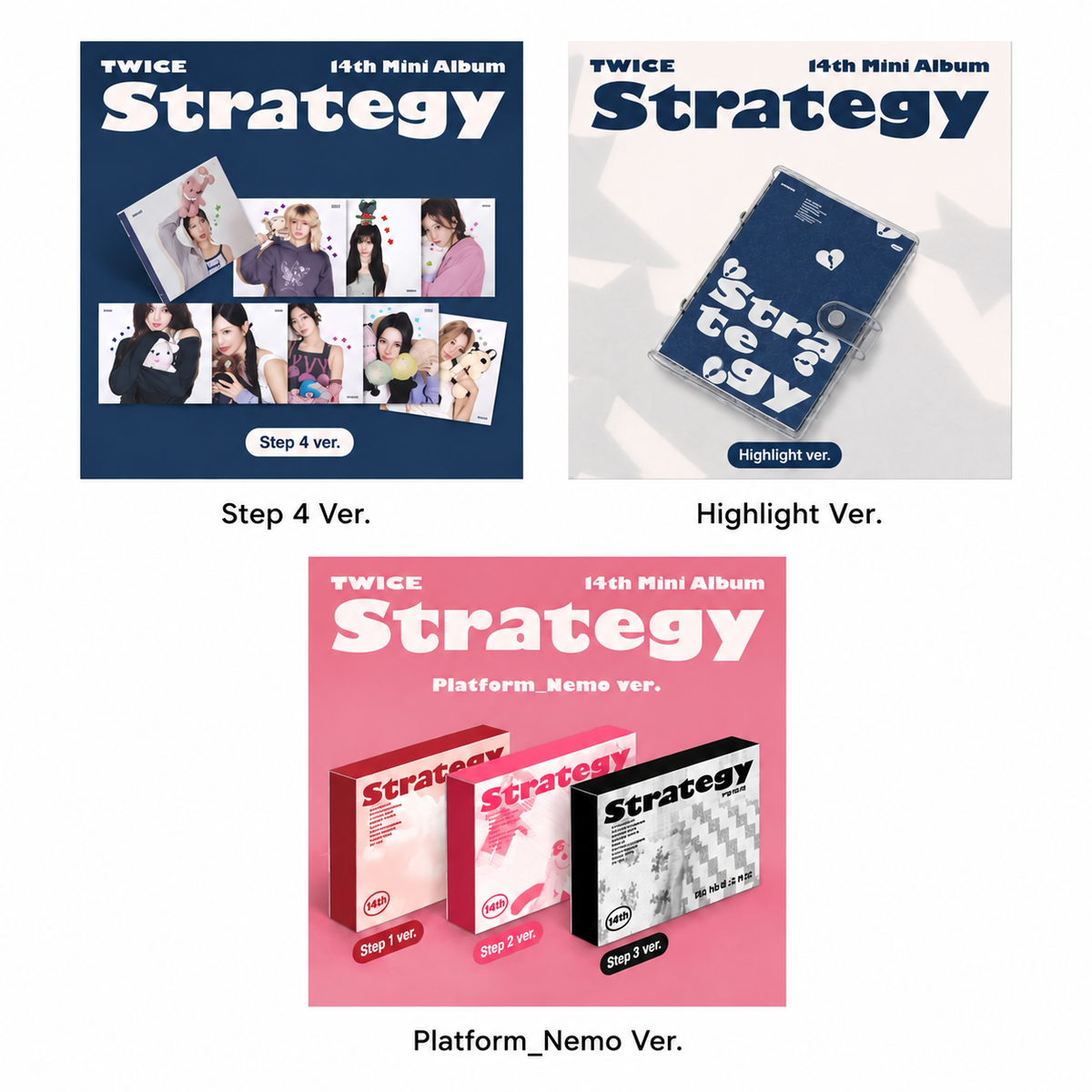 TWICE Strategy Album Bundle (3-Album Set)