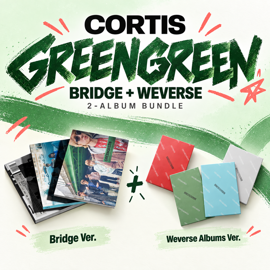CORTIS GREENGREEN Bridge + Weverse Album Bundle (2-Album Set)