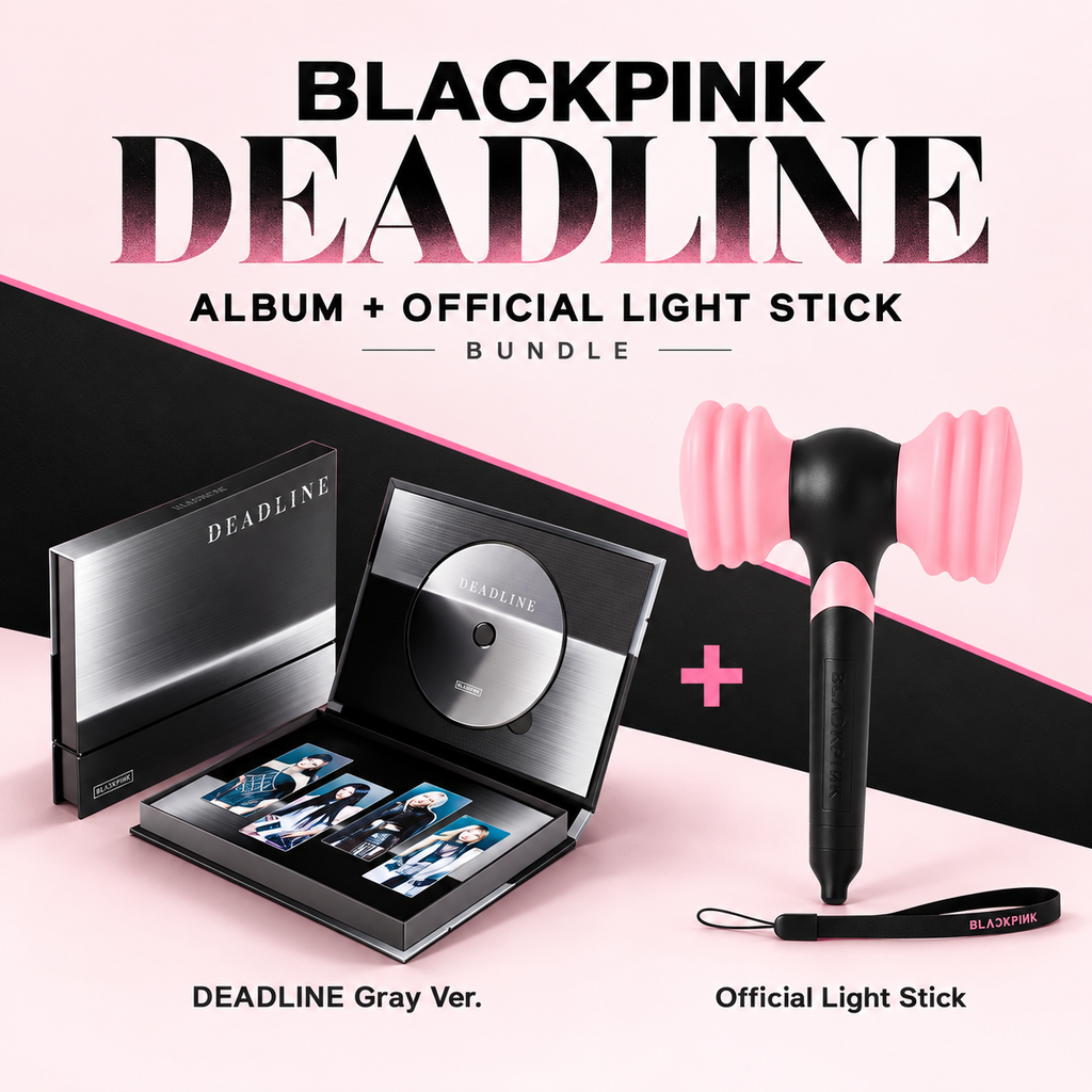 BLACKPINK DEADLINE Album + Official Light Stick Bundle