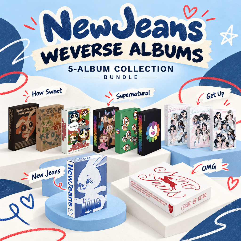 NewJeans Weverse Albums Collection Bundle (5-Album Set)
