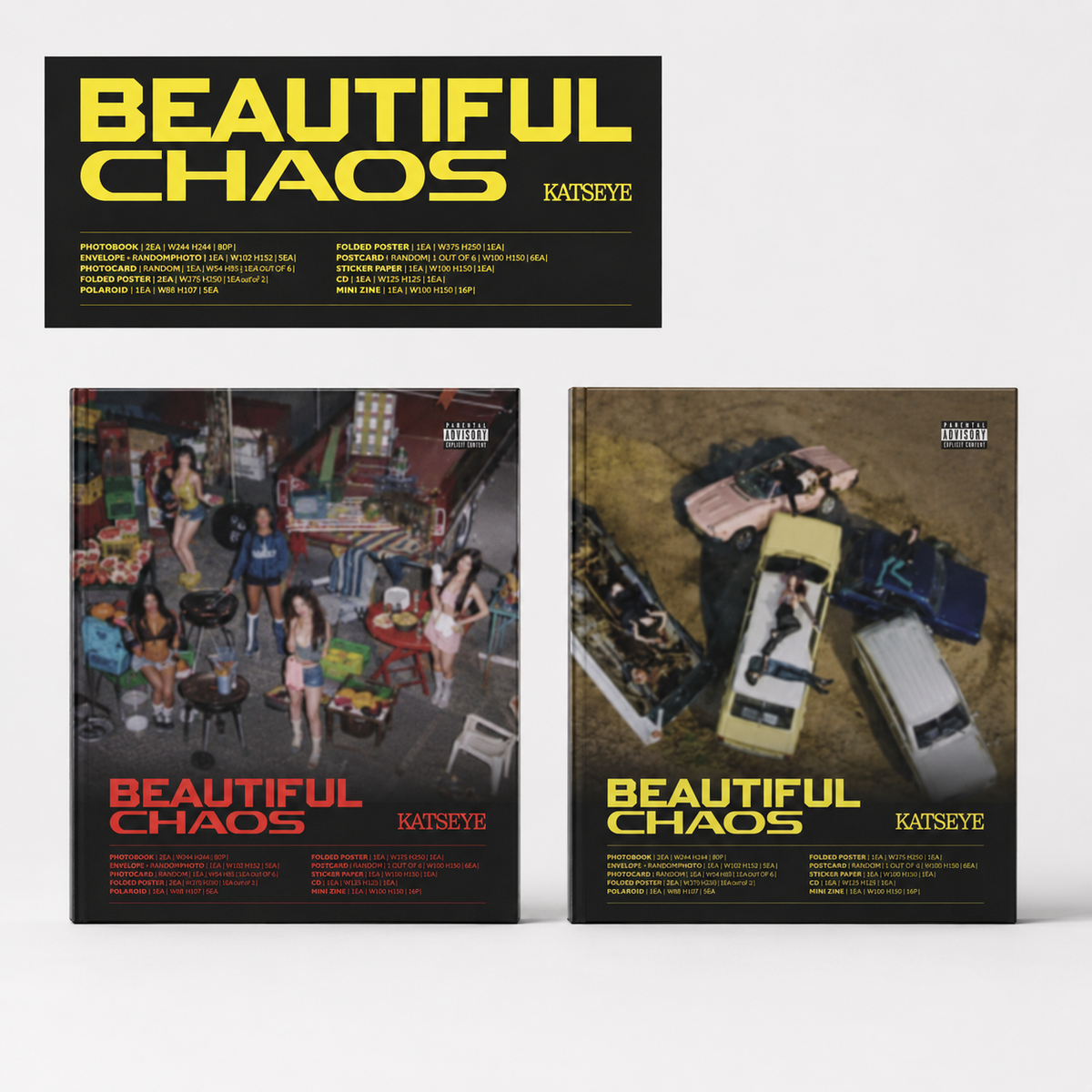 KATSEYE WILD + BEAUTIFUL CHAOS Album Bundle