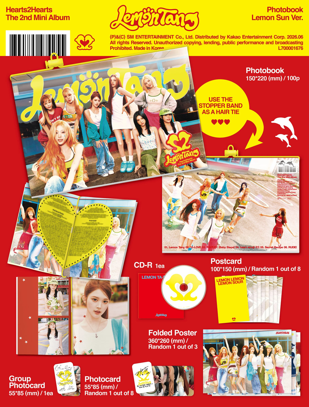 Hearts2Hearts 2nd Mini Album [Lemon Tang] (Photobook VER.)