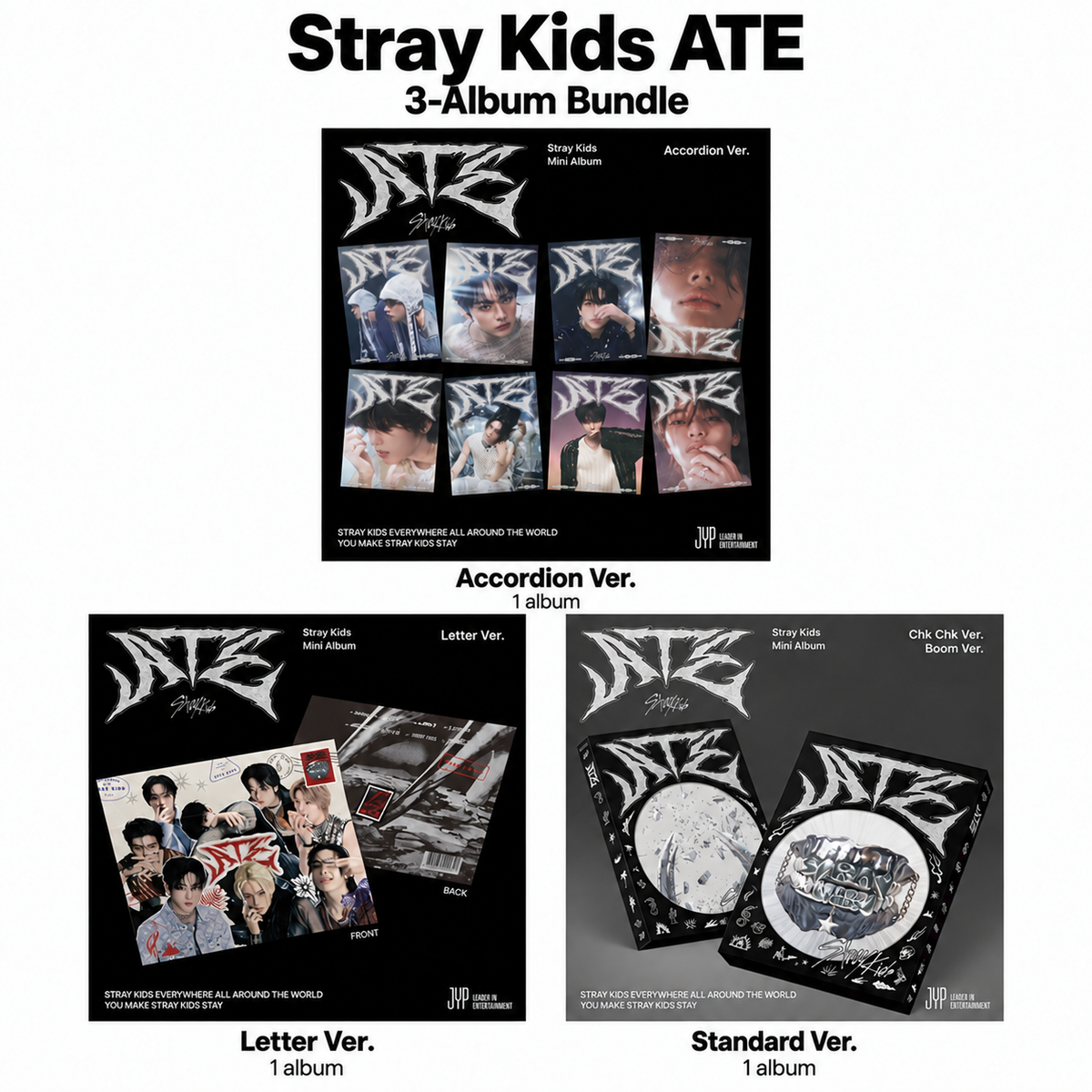Stray Kids ATE Album Bundle (3-Album Set)
